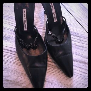 Manila Blahnik black heels